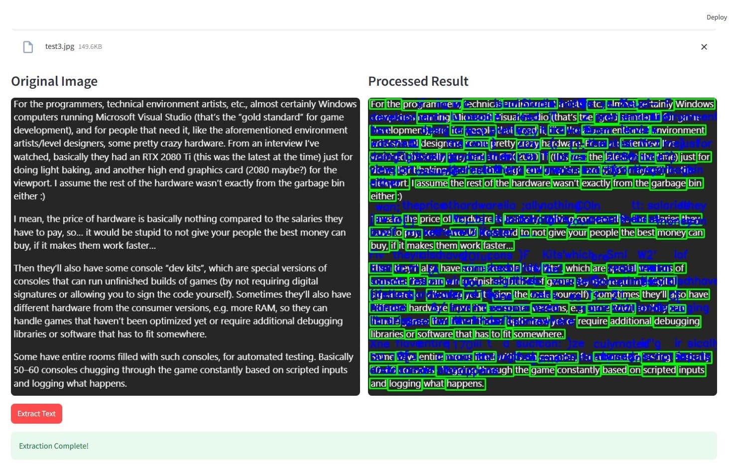 Realtime AR Text Scanner
